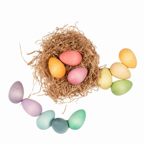 Home learning tools Tiny thinkers Wooden Happy Eggs