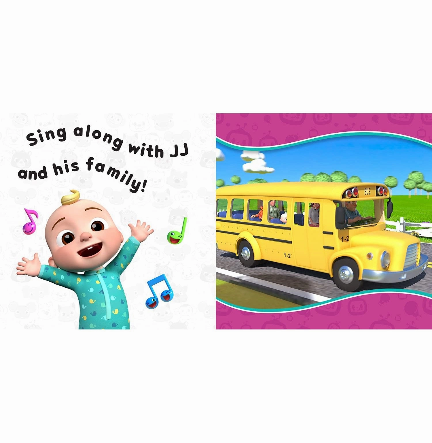 Official Cocomelon Sing:Song: Wheels On The Bus [Board Book] Cocomelon Play-based education Little hands