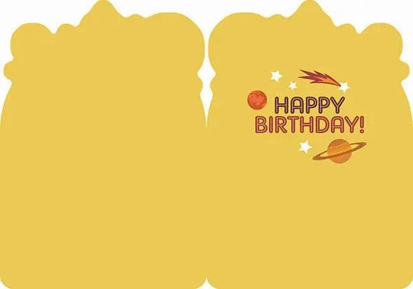 Play-based education Out Of This World Foil Birthday Card