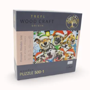 Trefl Festive Dogs Wooden Puzzle - 500 1 Pcs Curious minds