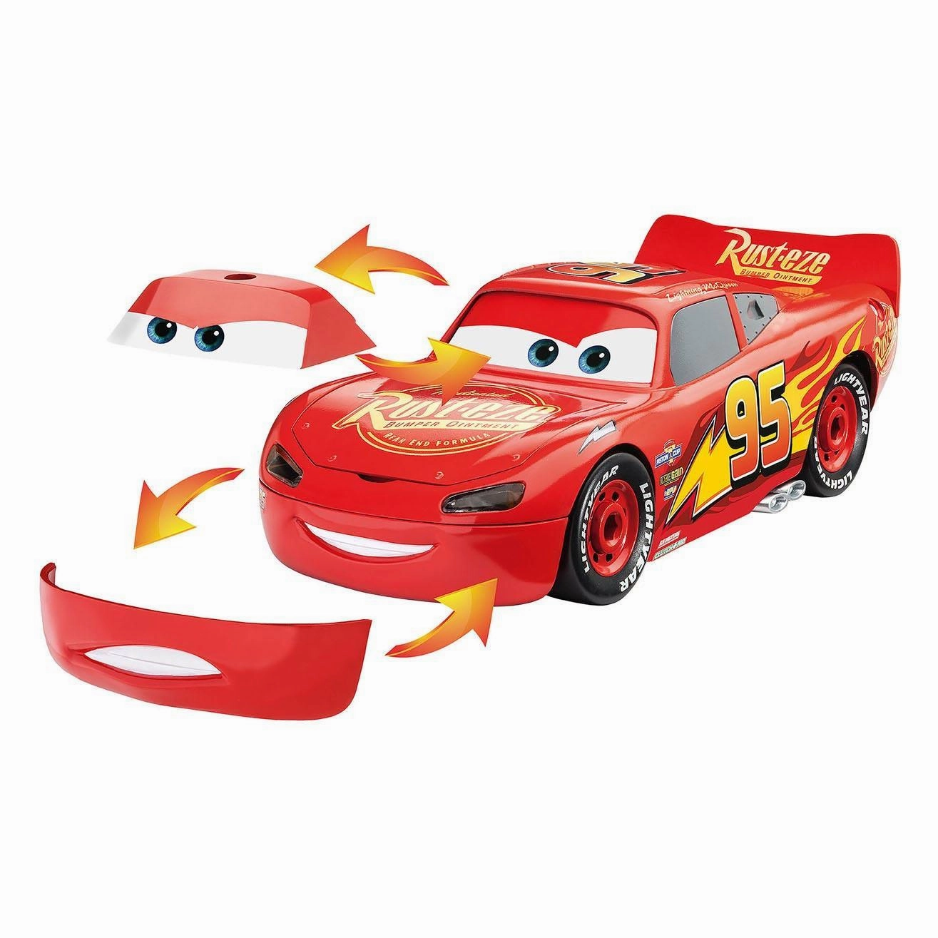 Happy hands Brain boosters Cars Lightning Mcqueen Car Building Set With Light And Sound