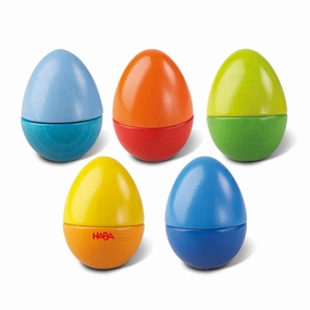 Fun With Sounds Wooden Eggs - Wooden Rattles Play-based education