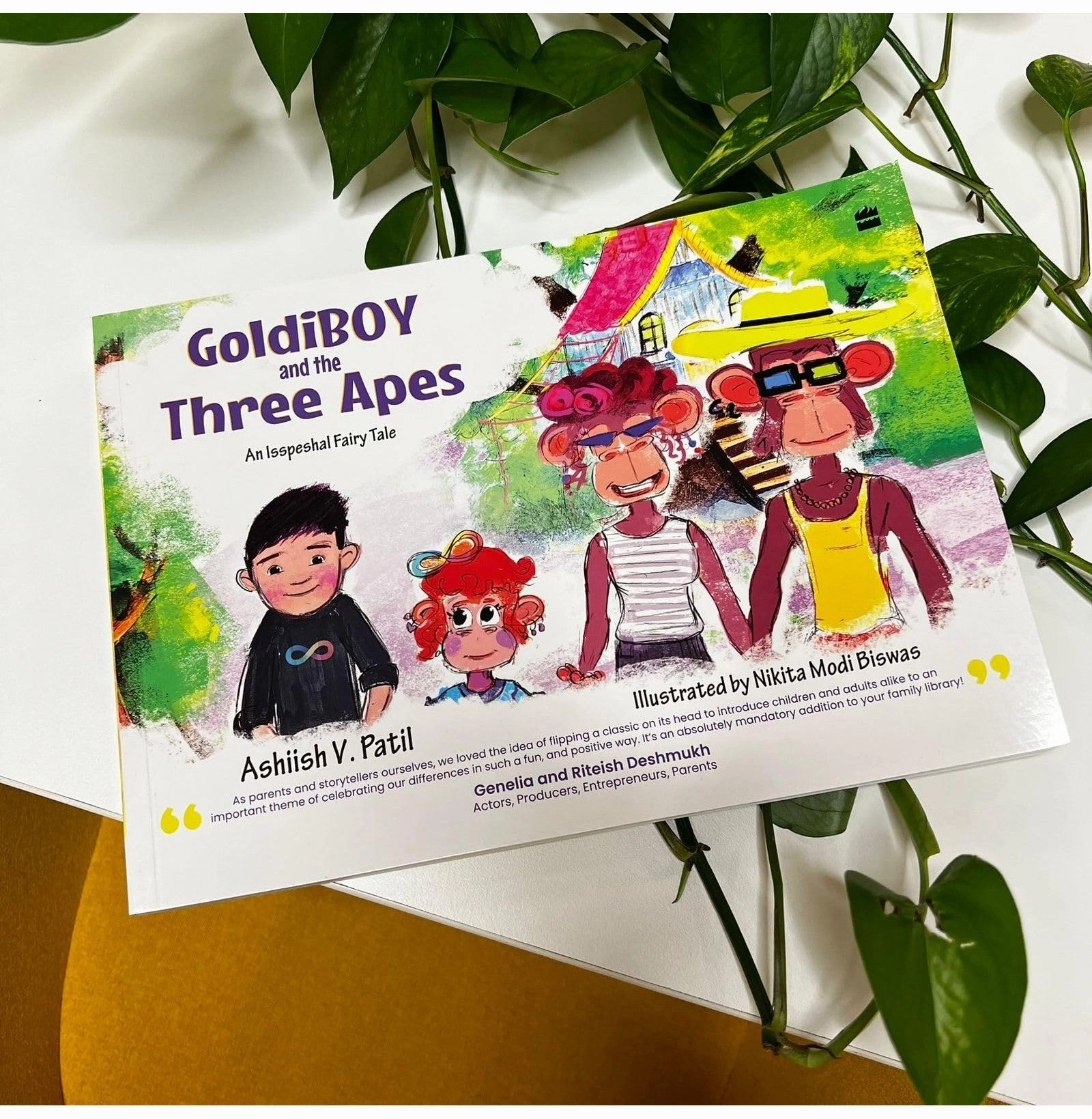 Child development Smart & fun Goldiboy And The Three Apes [Paperback] Patil Ashiish V. And Biswas Nikita M.