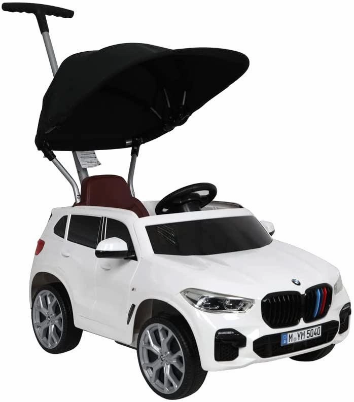 Growing minds Rollplay Germany Bmw X5M Push Car With Canopy - White