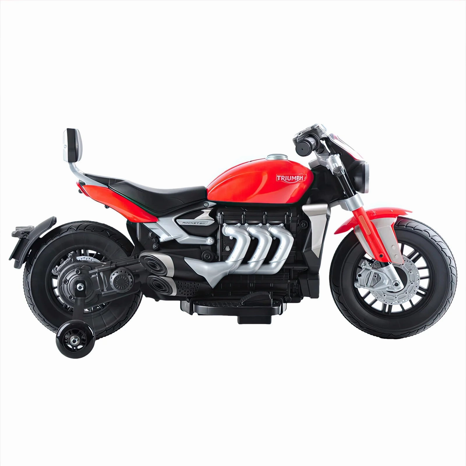 Triumph Rocket 3 Gt Electric 12V Battery Powered Ride-On Motorbike With Stabilisers - Red Fun for curious minds Growth tools