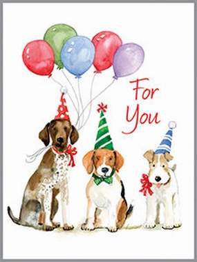 Party Dogs Birthday Enclosure Card Kid-centered learning