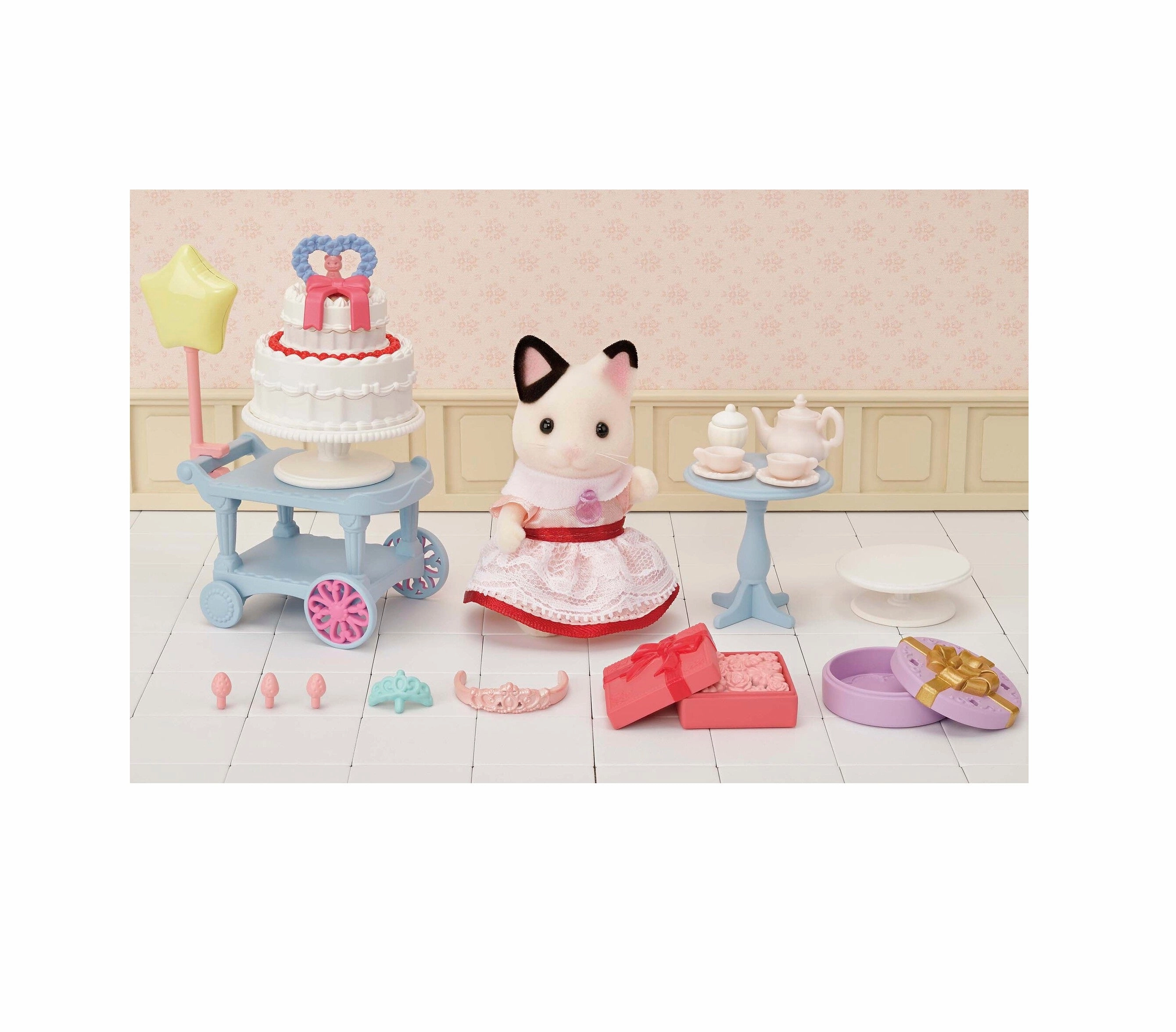 Party Time Playset - Tuxedo Cat Girl Learning through play