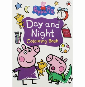 Learning fun Peppa Pig : Day And Night : Colouring Book [Paperback] Ladybird