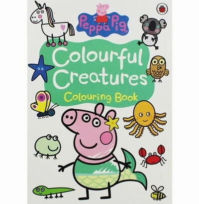 Busy kids Joyful learning Peppa Pig  Colourful Creatures Colouring Book