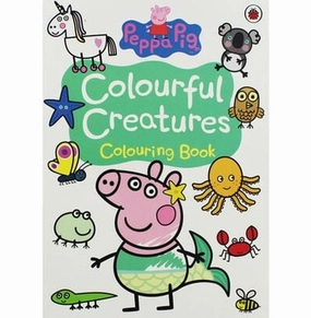 Busy kids Joyful learning Peppa Pig  Colourful Creatures Colouring Book