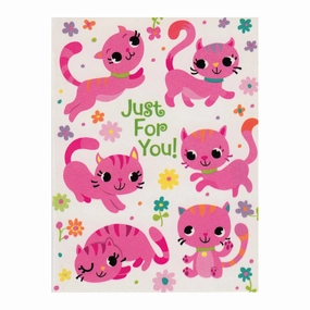 Busy kids Moments of imagination Pink Kitties Just For You Enclosure Card