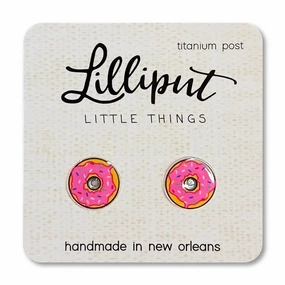 Pink Sprinkle Donut Earrings Early discovery Growth tools