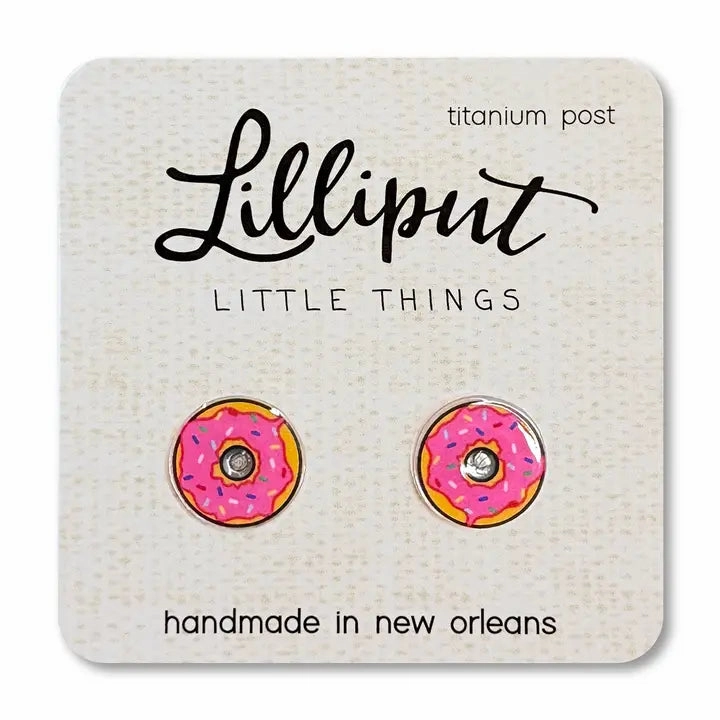 Pink Sprinkle Donut Earrings Early discovery Growth tools