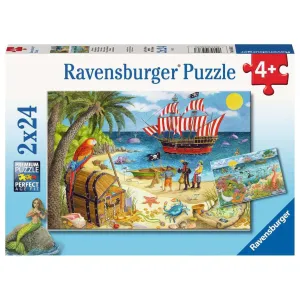 Joyful learning Pirates & Mermaids 2 X 24Pc