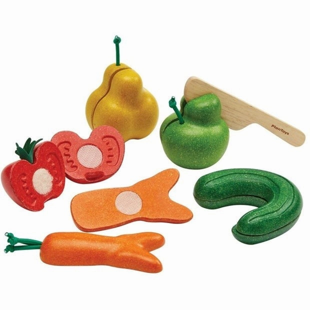 Plan Toys Wonky Fruit & Vegetables Mindful play Holistic
