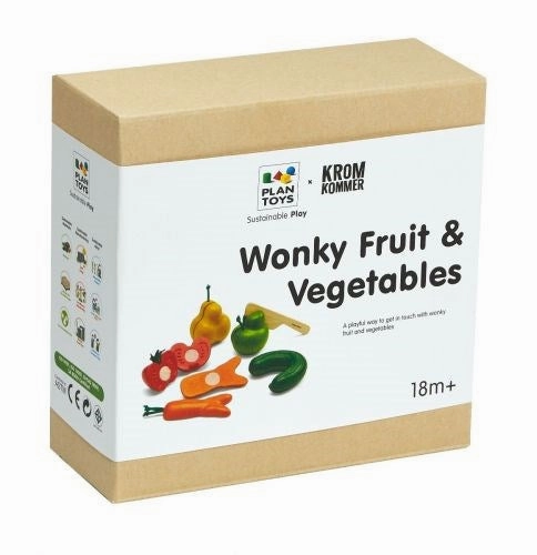 Plan Toys Wonky Fruit & Vegetables Exploration made fun Moments of imagination