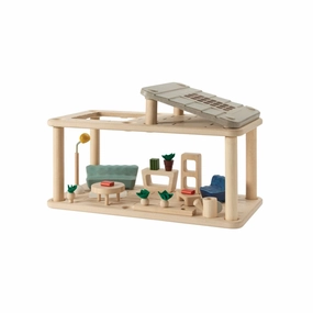 Planspace Modular Wooden Dollhouse - Living Room Play & learn