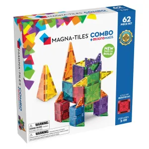 Enrichment activities Early learning Magna-Tiles Combo   Micro Mags (62Pc)