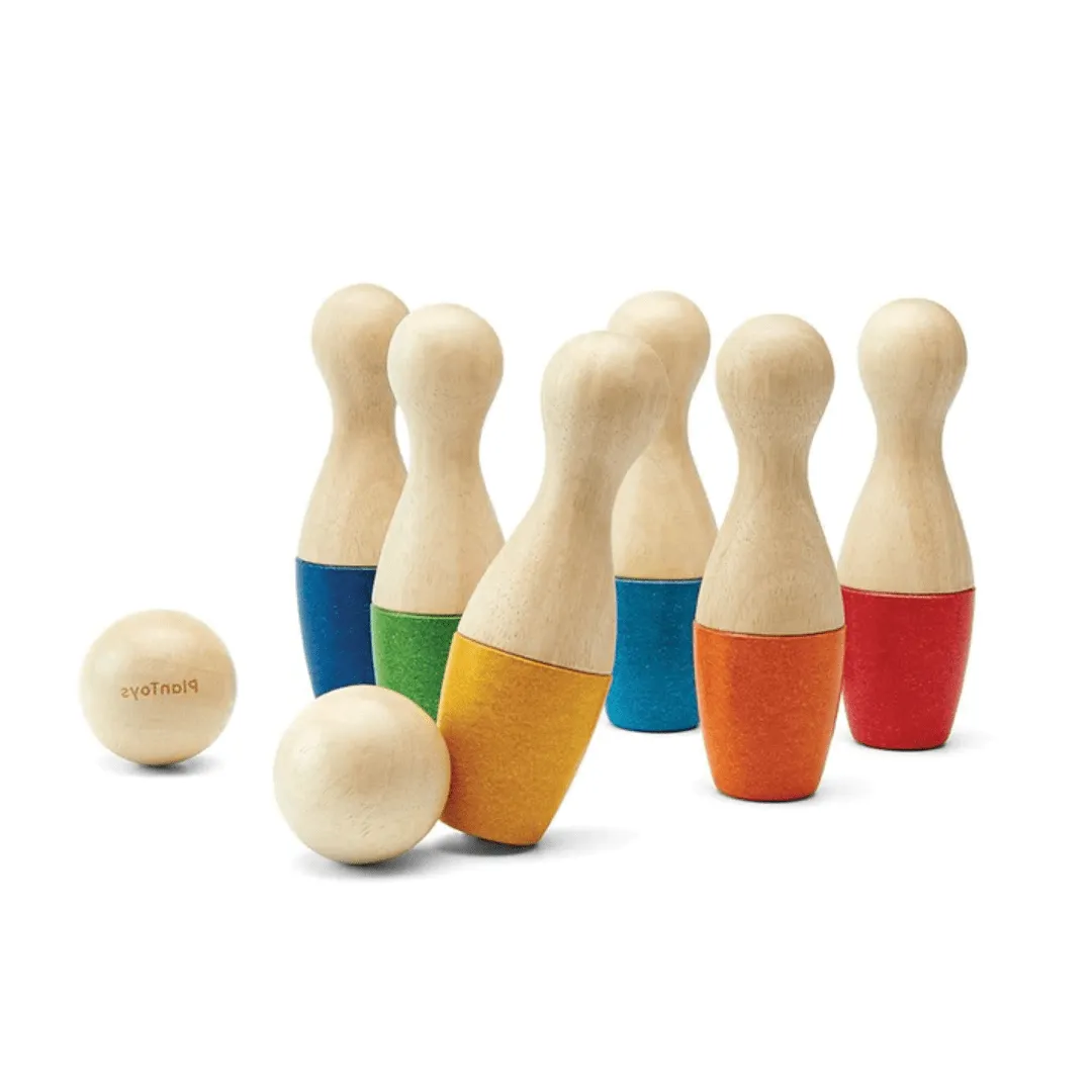 Wooden Bowling Set Mindful play Smart little ones