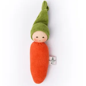 Young explorers Young imaginations Organic Rattle Doll - Carrot