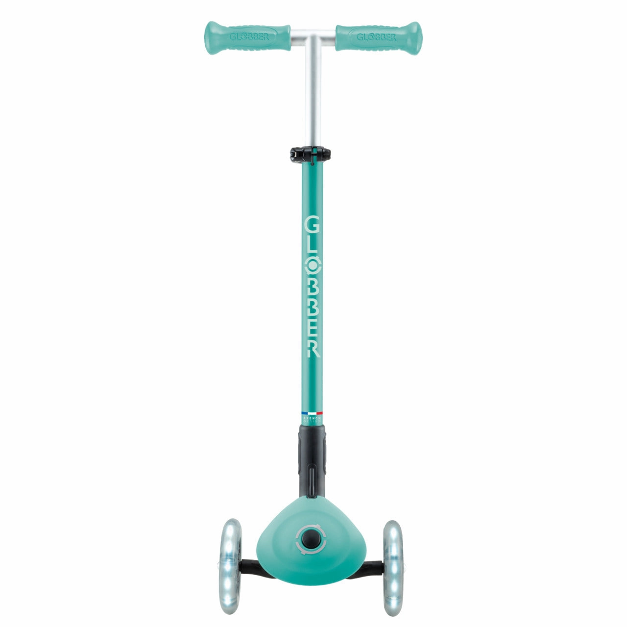 Globber Elite Lights Foldable Scooter - Dark Mint / Mint (3 - 9Y ) Moments of imagination