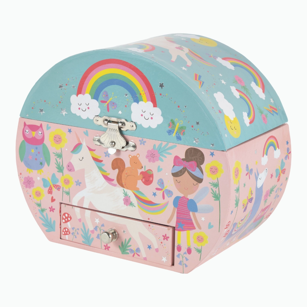 Nurturing minds Mini makers Rainbow Fairy Circular Jewelry Box
