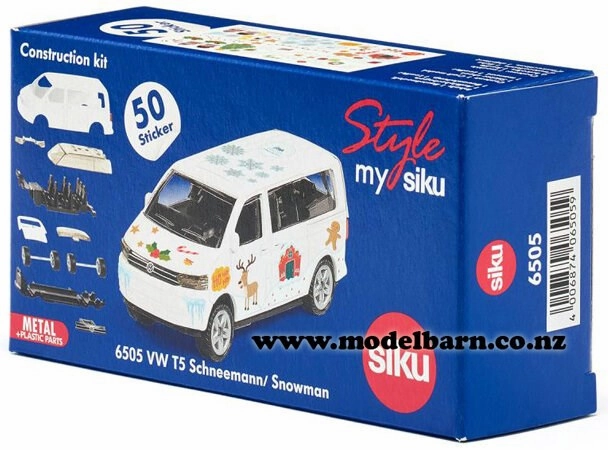Fun that fuels growth Siku 6505 Vw T5 Van Craftwork Model - Snowman