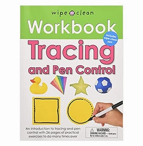 Growth tools Engaging young minds Wipe Clean Workbook Tracing And Pen Control: Includes Wipe:Clean Pen (Wipe Clean Learning Books) [Spiral:Bound] Priddy Roger