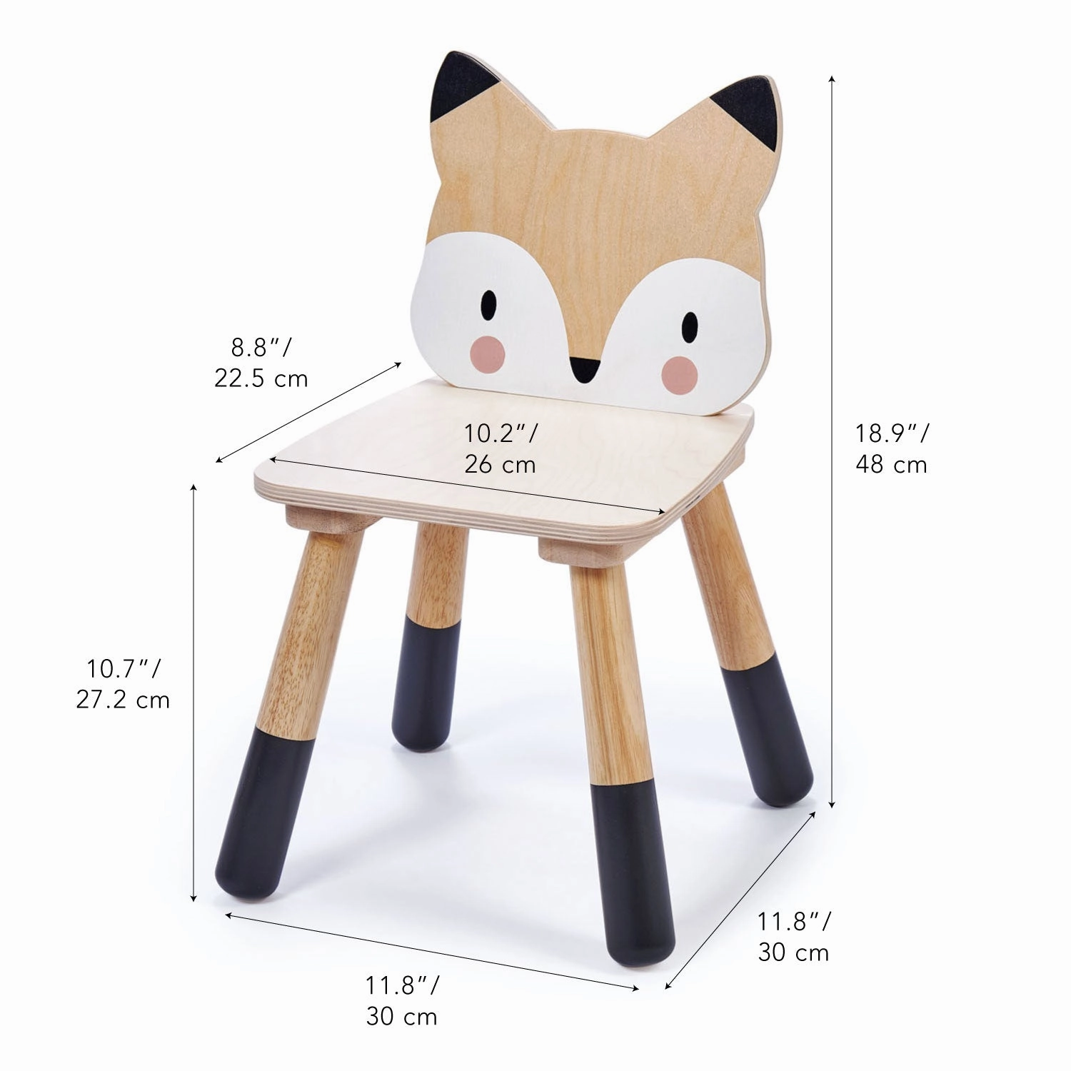 Kids essentials Wooden Forest Fox Chair