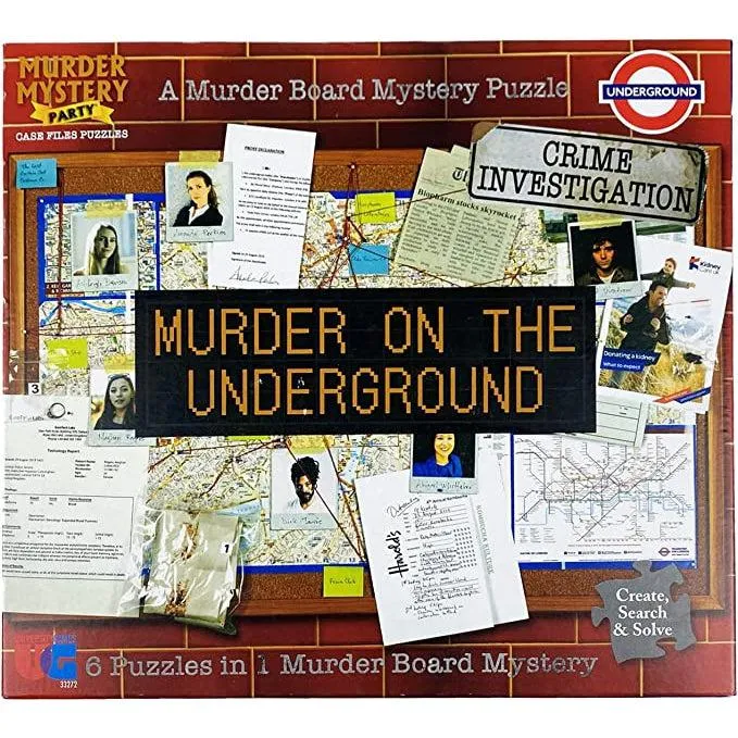 Little adventures Case File Puzzle - Murder On The Underground 6 In 1 Puzzle