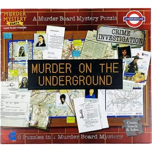 Little adventures Case File Puzzle - Murder On The Underground 6 In 1 Puzzle