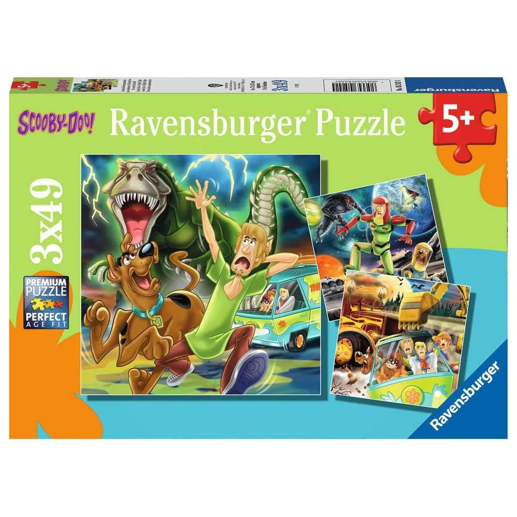 Scooby Doo 3 Night Fright 3 X 49Pc Moments of imagination Skill-building tools