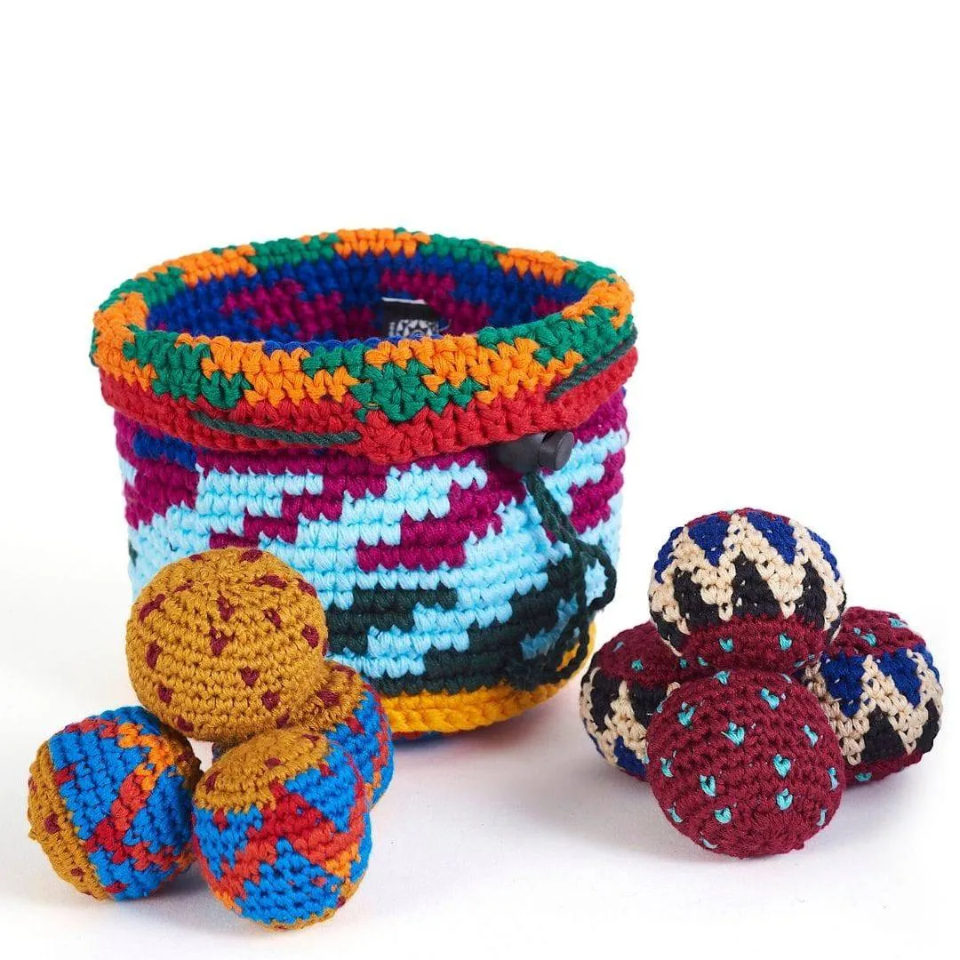 Little adventures Tools for tiny thinkers Yippiyappa - Crocheted Canastaball Basket Game