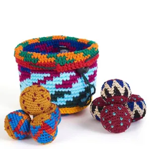 Little adventures Tools for tiny thinkers Yippiyappa - Crocheted Canastaball Basket Game