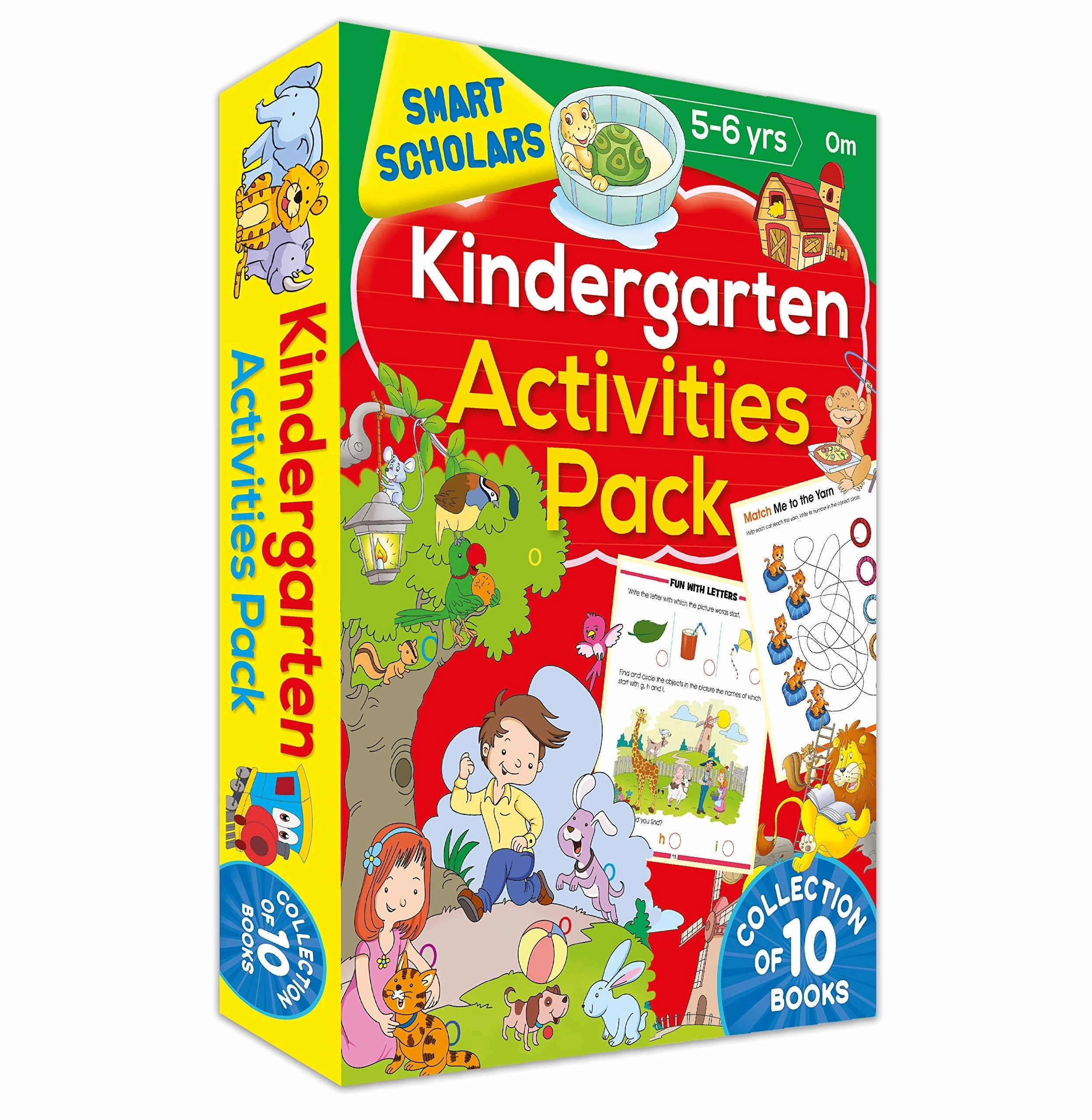 Activity Book : Kindergarten Activities Pack ( Collection Of 10 Books) (Smart Scholars) [Paperback] Om Books Editorial Team Tiny thinkers