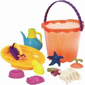 B-Toys Shore Thing - Bucket Set Red Hands-on discovery Kid-centered learning