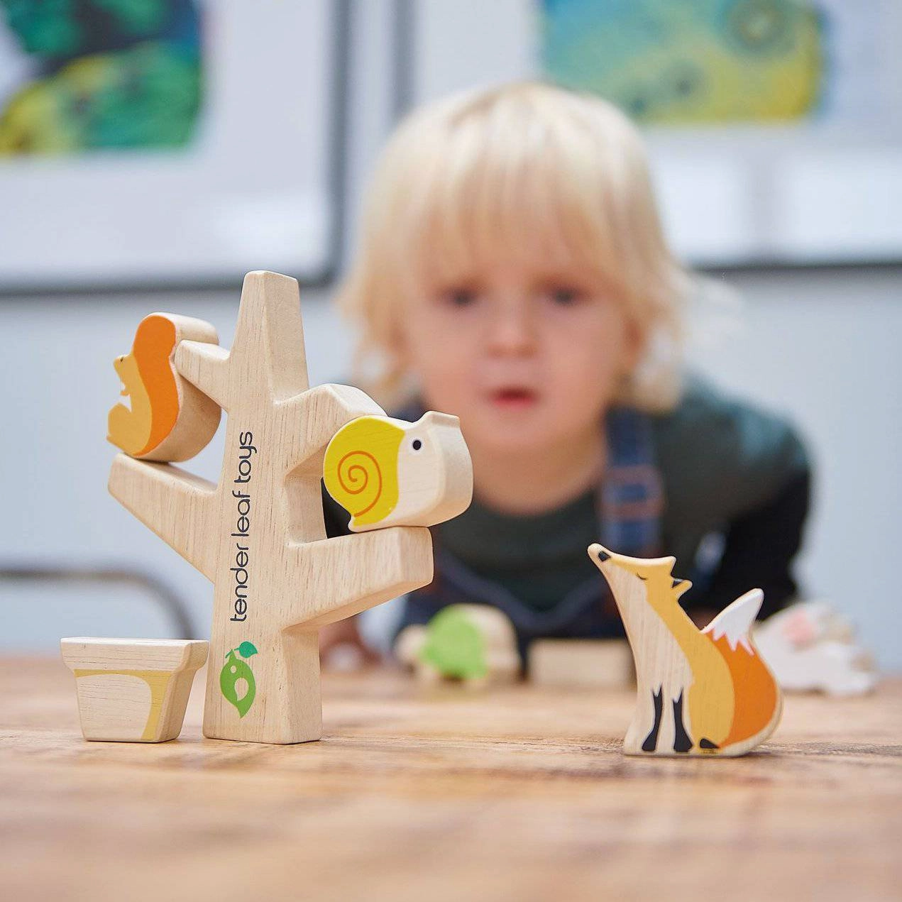 Exploration made fun Stacking Garden Friends Wooden Game