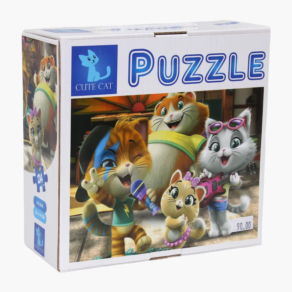 Learning fun Preschool minds Cats 2In1 Puzzle - 20 & 24 Pieces
