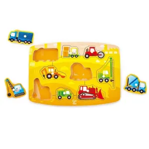 Hape Toys Construction Peg Puzzle Tools for tiny thinkers Skill-building tools