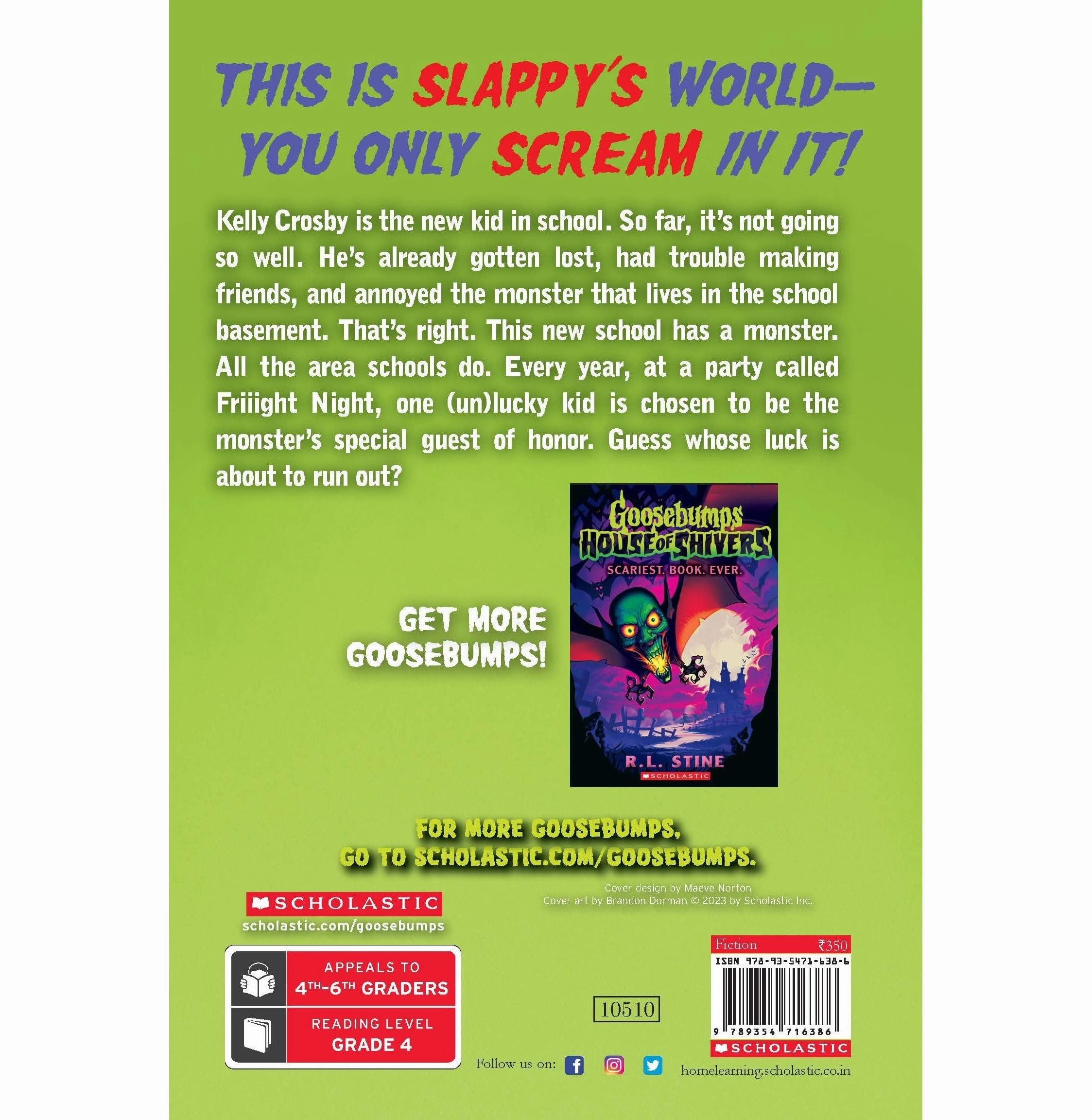 Friiight Night (Goosebumps Slappyworld #19) R.L Stine Growing minds Mini makers
