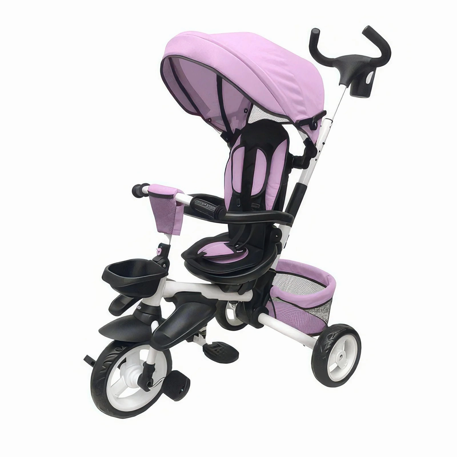 Pink Folding Tricycle Growth tools Educational fun