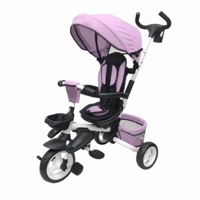 Pink Folding Tricycle Growth tools Educational fun