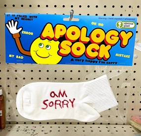 Apology Sock Play-based education
