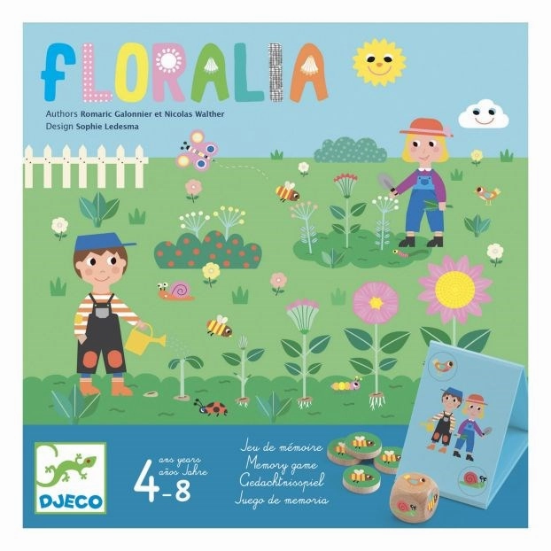 Djeco Floralia Game Skill-building tools Sensory fun for little hands