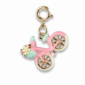 Joyful learning Mindful play Gold Bicycle Charm