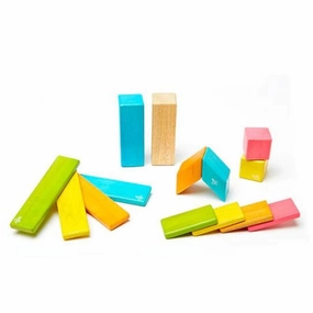 Tools for tiny thinkers Tiny thinkers Magnetic Wooden Blocks - 14 Piece Set Tints