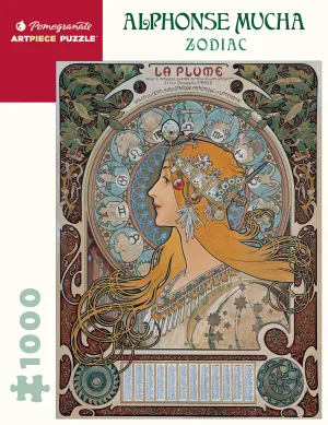 Pomegranate Alphonse Mucha: Zodiac 1000 Piece Puzzle First explorers