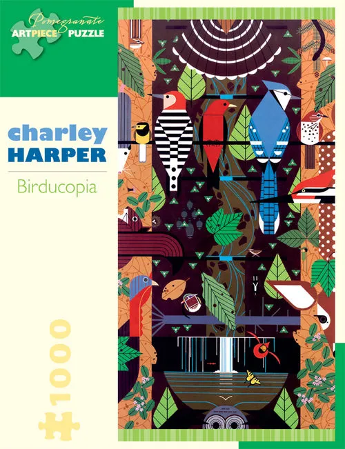 Pomegranate Charley Harper "Birducopia" 1000 Piece Puzzle Engaging young minds
