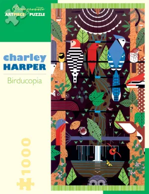 Kids discovery tools First explorers Pomegranate Charley Harper "Birducopia" 1000 Piece Puzzle
