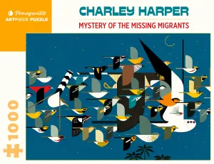 Home learning tools Active learners Pomegranate Charley Harper "Mystery Of The Missing Migrants" 1000 Piece Puzzle
